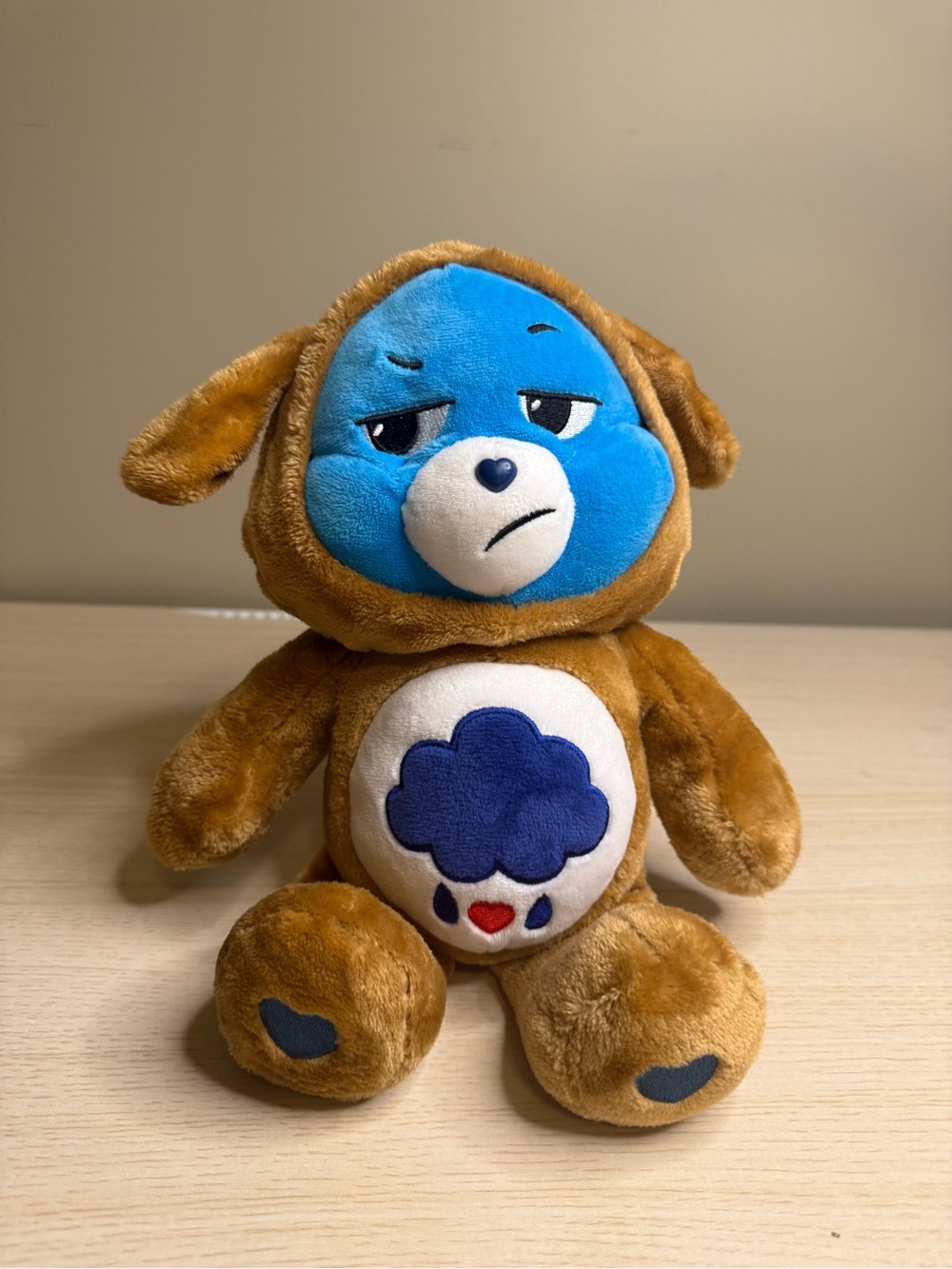Care Bears Grumpy Bear in Puppy Costume Plush | Rain Cloud Belly